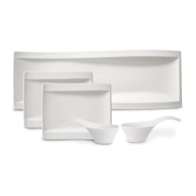 Villeroy & Boch New Wave 5pc Antipasti Set In White