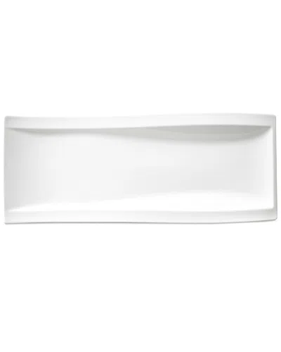 Villeroy & Boch New Wave Antipasti Rectangular Plate In White