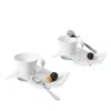 Villeroy & Boch New Wave Caffe Set Of 2 Espresso Cups And Saucers In Multi
