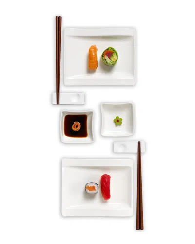 VILLEROY & BOCH VILLEROY & BOCH NEW WAVE SET OF TWO 8PC SUSHI SETS