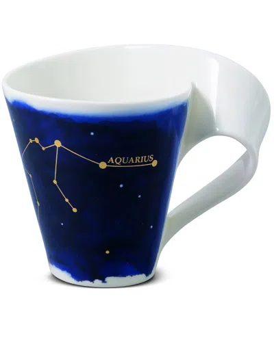 Villeroy & Boch New Wave Stars Mug Aquarius In Blue