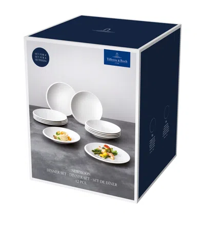 Villeroy & Boch Newmoon 12-piece Dinner Set In Blue