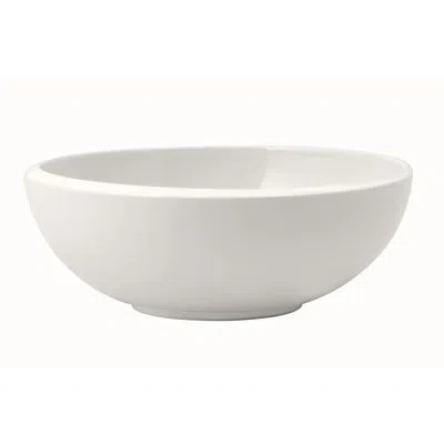 Villeroy & Boch Newmoon 22.75 Small Serving Bowl For Soups And Crisp Salads, Premium Porcelain, White, Dishwasher Sa