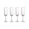 Villeroy & Boch Newmoon Flute Champagne  Set Of 4 In Clear