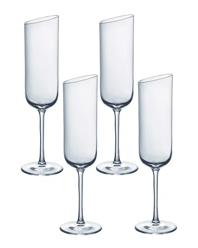 Villeroy & Boch Newmoon Set Of 4 Flutes