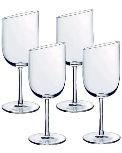 VILLEROY & BOCH VILLEROY & BOCH NEWMOON SET OF 4 GLASS WHITE WINE CLARETS