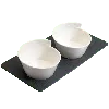 Villeroy & Boch New Wave 3pc Condiment Set In White