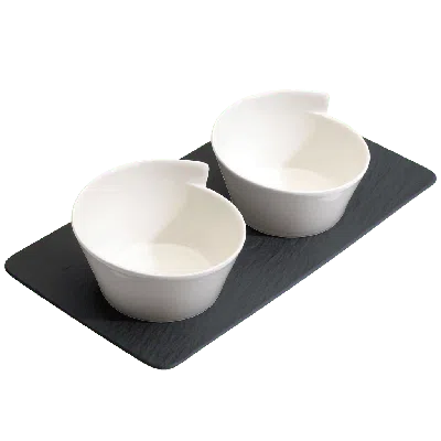 VILLEROY & BOCH VILLEROY & BOCH NEWWAVE 3 PIECE CONDIMENT SET