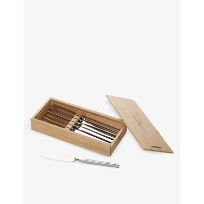 Villeroy & Boch Newwave 6-piece Stainless-steel Knife Set In Brown
