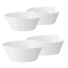 Villeroy & Boch Newwave Set Of 4large Round Rice Bowl In White