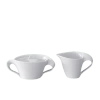 Villeroy & Boch New Wave Sugar & Creamer Set In White