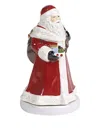 Villeroy & Boch Nostalgic Melody Santa Musical Figurine Santa Claus In Red