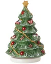 Villeroy & Boch Nostalgic Melody Turning Christmas Tree Figurine In Multi