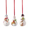 Villeroy & Boch Nostalgic Snowman Ornaments, Set Of 3 In Multi