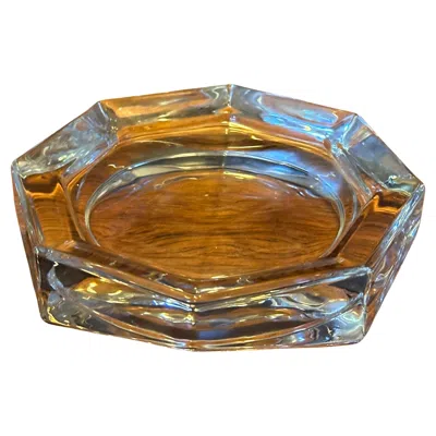 Pre-owned Villeroy & Boch Octagonal Crystal Ashtray By  In Brown