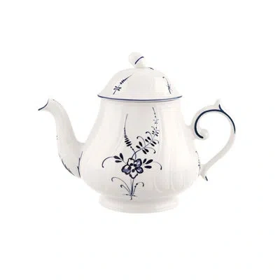 Villeroy & Boch Old Luxembourg Premium Porcelain Teapot In Blue;white