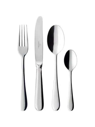 Villeroy & Boch Oscar Flatware Set (six-person Setting) In Silver