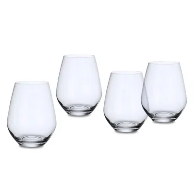 VILLEROY & BOCH OVID STEMLESS TUMBLERS, SET OF 4
