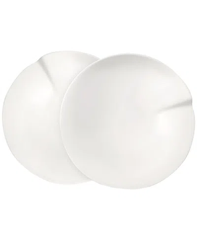 Villeroy & Boch Pasta Passion Medium Pasta Plates, Set Of 2 In White