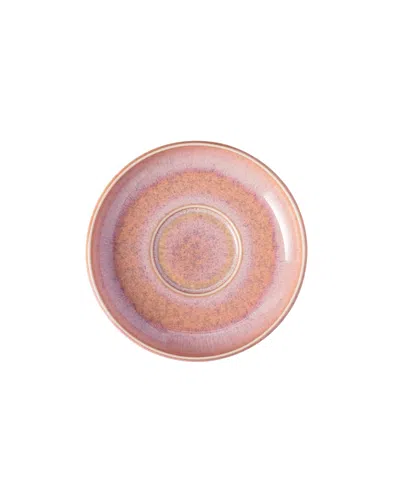 Villeroy & Boch Perlemor Coffee Saucer In Coral