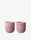 Villeroy & Boch Perlemor Glazed Porcelain Cups Set Of Two