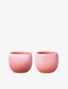 Villeroy & Boch Perlemor Glazed Porcelain Egg Cups Set Of Two