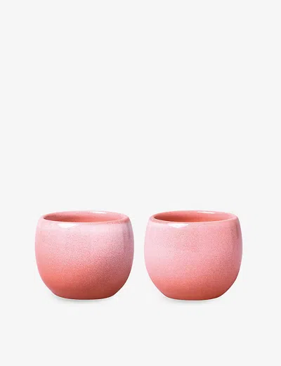 Villeroy & Boch Perlemor Glazed Porcelain Egg Cups Set Of Two