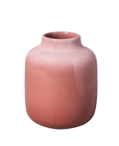 Villeroy & Boch Perlemor Home Nek Vase, Small In Coral