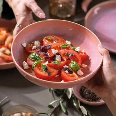 Villeroy & Boch Perlemor Pasta Bowl In Coral