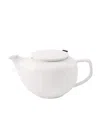 Villeroy & Boch Porcelain Afina Teapot With Filter In White