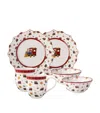 Villeroy & Boch Porcelain Locomotive Toy's Delight 6-piece Breakfast Set In Multi