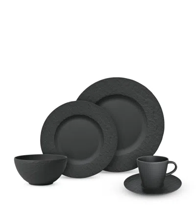 Villeroy & Boch Porcelain Manufacture Rock Table Set In Black