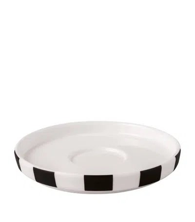Villeroy & Boch Porcelain Memphis Espresso Cup And Saucer In White