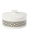 Villeroy & Boch Metrochic Premium Bone Porcelain Sugar Bowl With Lid 12cm In Black