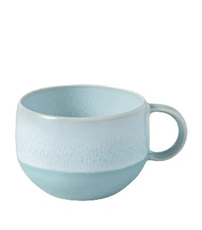 Villeroy & Boch Porcelain Perlemor Aqua Espresso Cup In Blue