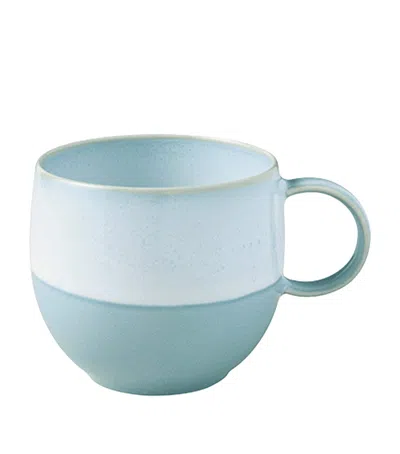 Villeroy & Boch Porcelain Perlemor Aqua Mug In Blue