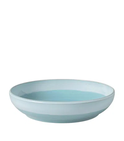 Villeroy & Boch Porcelain Perlemor Aqua Pasta Bowl In Blue