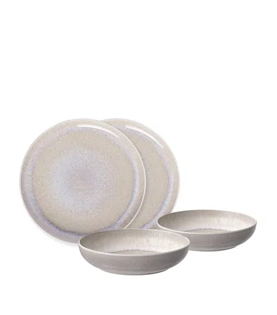 Villeroy & Boch Porcelain Perlemor Dinner Set In Beige