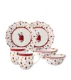 Villeroy & Boch Porcelain Santa Toy's Delight 6-piece Breakfast Set In Multi