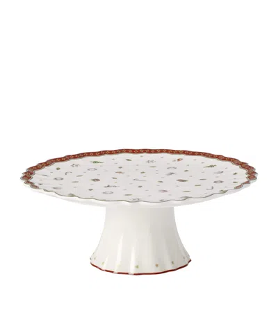 Villeroy & Boch Porcelain Toy's Delight Cake Stand In White