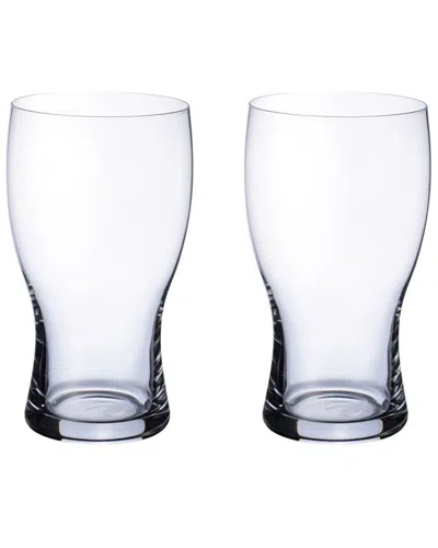 Villeroy & Boch Purismo Beer Pint Glass Pair