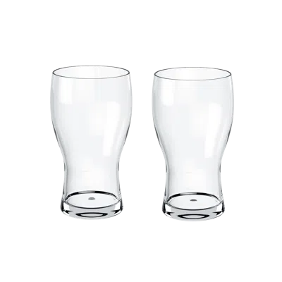 Villeroy & Boch Purismo Beer Pint Glass  Set Of 2 In Transparent