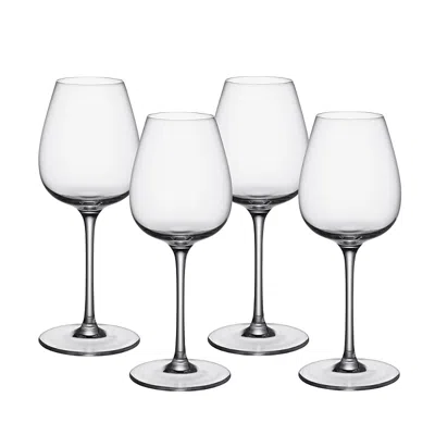 VILLEROY & BOCH PURISMO RED WINE INTRICATE & DELICATE GLASS, SET OF 4,37808118