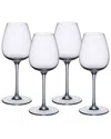 Villeroy & Boch Ovid White Wine Glasses, Set Of 4
