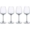 Villeroy & Boch Ovid White Wine Glasses, Set Of 4 In Clear