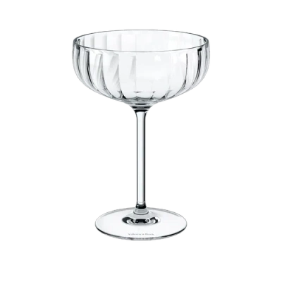 Villeroy & Boch Rose Garden Champagne Coupe Set Of 4 In Multi
