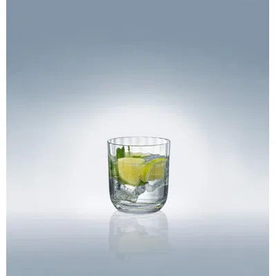Villeroy & Boch Rose Garden Collection Water Tumbler, Set Of 4, 8.5 oz Capacity, Crystal Glass, Dishwasher Safe, Mad In Transparent