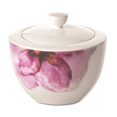 Villeroy & Boch Rose Garden Covered Sugar In Multi