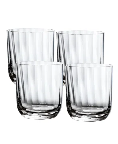 Villeroy & Boch Rose Garden Double Old Fashioned Glass, Set Of 4 In Clear