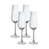 Villeroy & Boch Rose Garden Glass Champagne Flutes Set Of Four In Clear